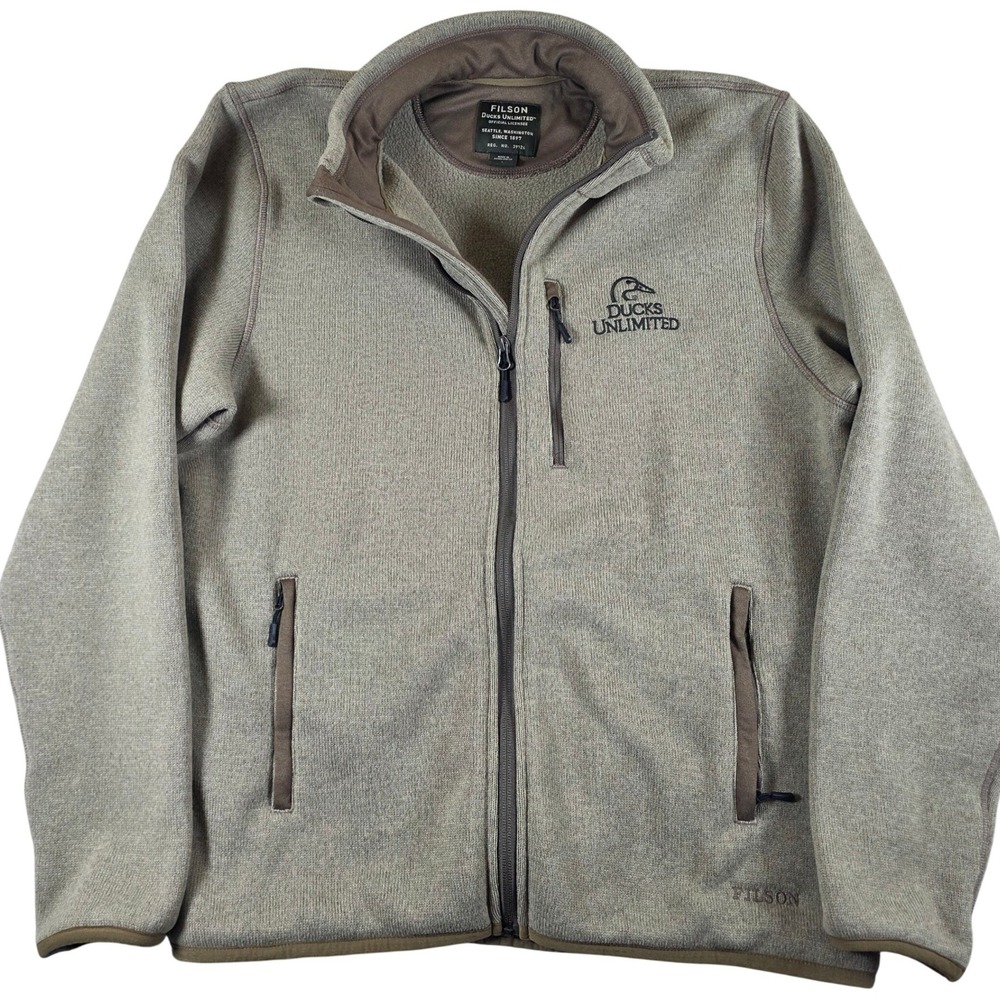 Filson Ducks Unlimited Ridgeway Fleece jacket Vintage olive L Polartec outdoor